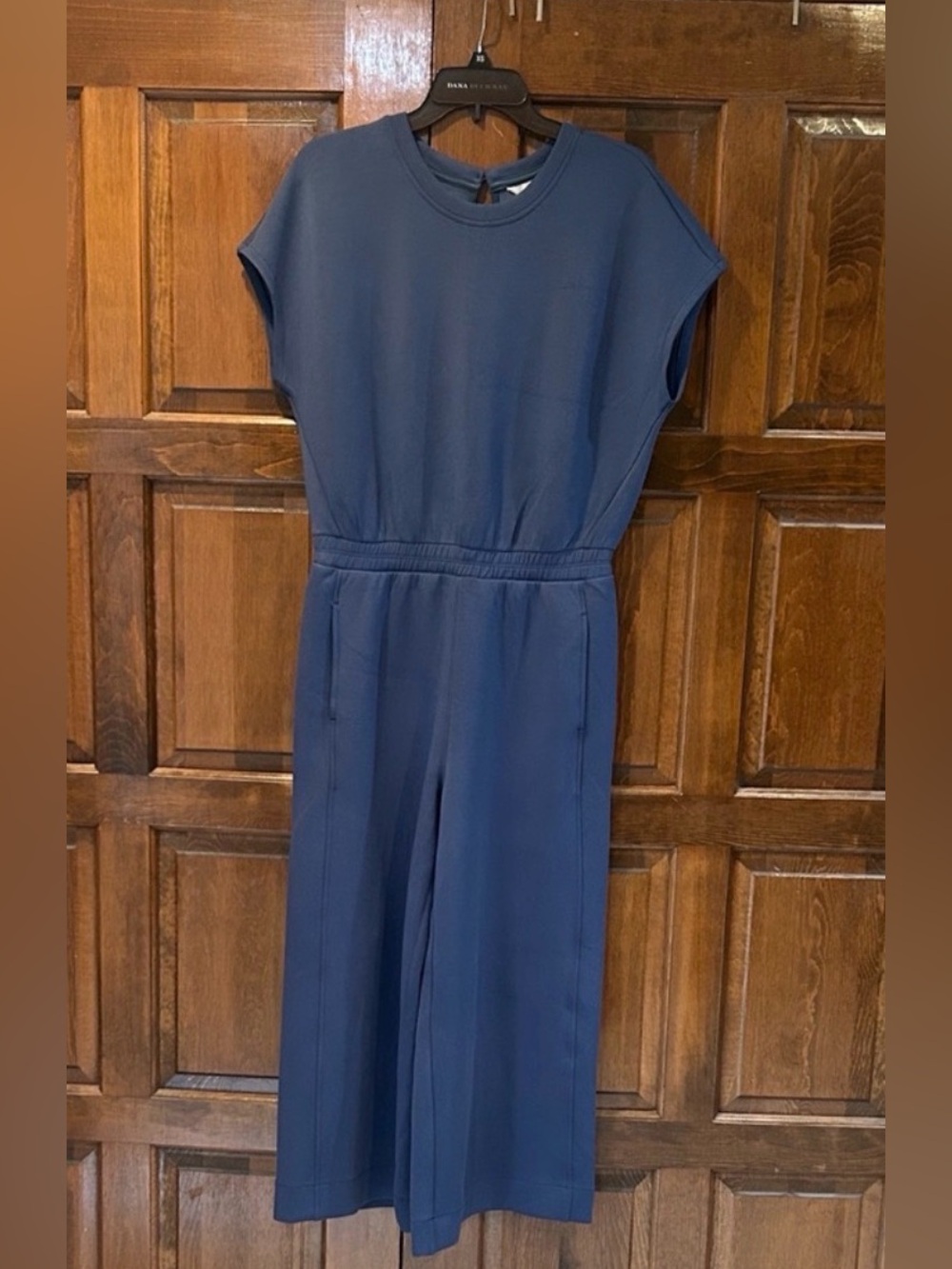 NWT SPANX Navy Blue Short-Sleeve Jumpsuit Size MP